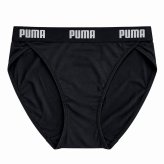 PUMA BODYWEAR プーマ パンツ ショーツ ハイレグ レディース 下着 ストレッチ スポーツブランド シンプル ロゴ 肌着 婦人 中学生 高校生 女子 黒 M L LL karlas