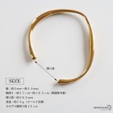 ステンレス ニュアンスバングル ゆがみ くびれ メタルブレスレット ゴールド 18KGP シルバー 腕輪 シンプル こなれ感 お洒落 人気 華奢 重ね付け 細身 高級感 レディース 女性 金属アレルギー対応