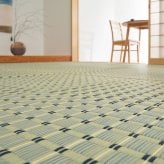 い草カーペット 清澄 せいちょう 江戸間 1畳 2畳 3畳 4.5畳 6畳 8畳 い草ラグ 天然い草100％ 掛川織 市松模様 和モダン 花ござ 上敷き 畳保護 四方縁 抗カビ 消臭 ブルー 夏用 涼感 和室 洋室 折りたたみ 調湿 さらさら 和風
