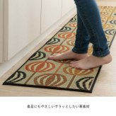 夏ラグ 夏用カーペット キッチンマット おしゃれ い草 い草ラグ 抗菌防臭 カーペット インテリア かわいい 国産 日本製 滑り止め 約43×120cm