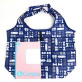 名探偵コナン くるくるショッピングバッグ アイコン ネイビー お買い物バッグ サブバッグ グッズ