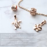 ブレスレット チェーンのみ カットあずきチェーン アズキ 小豆 14Kピンクゴールド 太さ約1.4mm 長さ 15cm～20cm 0.5cm刻みで選べる 14金 14K ハワイアンジュエリー ミリオンベル 彼女 妻 女性 レディース 誕生日 プレゼント ハロウィン 【品番：CH1020-R-B】