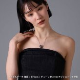 ライオンハート LH-1 ワイド タテガミ ダブルリング ネックレス サージカルステンレス316L シルバー×ライトブラック 金属アレルギー対応 メンズ ブランド
