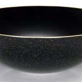ハーフボウル　銀河　黒　(大) インテリア 漆器 盆 カタログギフト 景品 粗品