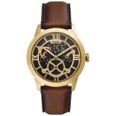フォッシル FOSSIL 腕時計 メンズ TOWNSMAN アニメーション デジアナ ブラウン レザーウォッチ FS6190【2026 新作】