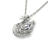 スワロフスキー swarovski ネックレス Swan 5723389 スワン ペンダント アクセサリー レディース シルバー+ブルー 海外正規品