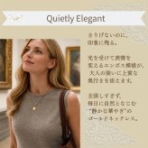 英国製 ハンドメイドネックレス レディース 18Kゴールドプレーティング 上品 シンプル 誕生日 記念日 ギフト母の日 記念日 クリスマスプレゼント 