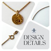 英国製 ハンドメイド 一粒ルビー ゴールドネックレス レディース ルビー 天然石 18Kゴールドプレーティング スターリングシルバー 上品 シンプル 大人 女性 彼女 妻 母 誕生日 記念日 母の日 クリスマス プレゼント ギフト