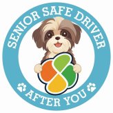 カーサイン 高齢者マーク SENIOR SAFE DRIVER シーズー ステッカー シール 直径13cm 肉球 日本製 車