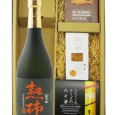 ★ 送料無料 ★ 八千代伝 熟柿 ( やちよでんじゅくし ) かめ壷仕込み   25度 720ml ＋ おつまみ 3種セット【 9472 】【 芋焼酎・おつまみセット 】【 要冷蔵 】【 ハロウィン 贈り物 ギフト プレゼント 誕生日 結婚のお祝い 】