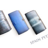 ダイヤモンド パイソン 口金 長財布 レディース 本革 スペイン レザー クラッチ財布 全18色 小銭入れ付き ゴールド 女性 パイソン柄 金運 開運 財布 大きめ 春財布 ギフト プレゼント 4FA (06001251r)