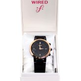 WIRED f(ワイアード エフ)  AGEB401,402  TOKYO GIRL MIX Bluetooth シリコンバンド カラー(ブラック,ホワイト )  生産終了 稀少 10代から20代向け かわいさとクールさを兼ね備えたデイリーウォッチ。