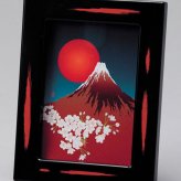 和風フォトフレーム　曙（富士） インテリア 漆器 盆 カタログギフト 景品 粗品