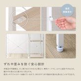 食器棚 ゴミ箱収納付き さわやかな 調節可能棚付き ごみ箱上カウンター 90cm：