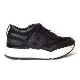 ルコライン スニーカー ルコライン 靴 RUCO LINE RUCO-021BK PIZZO CALF PU レース生地 合皮 ブラック 黒 Rマーク 新ソールタイプ ローカット ファスナー無し