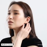ステンレス メタルイヤーカフ 甲丸イヤーカフ シンプル ぷっくり つやつや 小ぶり ゴールド 18KGP 2サイズ 片耳1点 可愛い プチプラ 耳の穴不要 痛くない レディース 女性 金属アレルギー対応フェイクピアス ノンホール イヤリング