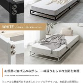 ベッド 寝具 セミダブル マットレス付 ノック すのこ パイプ ロー フロア フレーム マットレス付き ポケットコイル ヘッドボードなし コンパクト 省スペース 通気性 幅120 シンプル 一人暮らし