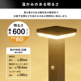 ガーデンソーラーライト 工事不要 ガーデンソーラーセンサー 7.5W角型 ソーラー発電 メンテナンス不要 点灯モード 自動点灯 センサー機能 防犯対策 ステンレス製 錆に強い 屋外ライト ガーデンライト 防犯ライト 太陽光 太陽光発電 ソーラー照明 庭 新生活