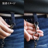 ウォレットチェーン 財布 メンズ 金剛杵 ユニークチェーン 十字架 クロス 316L ごつめ 2クリップ ロング 長め ガンメタ ブラック 個性的 ズボン 財布紐 盗難防止 紛失防止 男性