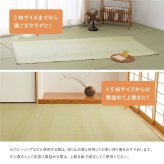 夏ラグ 夏用カーペット 洗える い草風 カーペット 涼風 りょうふう 江戸間 6帖 6畳 PP ラグ ござ ビニール風 上敷き 畳の保護 畳替え 国産
