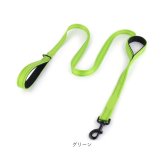 犬 リード サブハンドル 通販 ダブルハンドル 反射ストラップ しつけ訓練用 小型犬用 中型犬用 丈夫 ナイロン いぬ イヌ 夜間散歩安全 サブグリップ 絡まりにくい 愛犬コントロール お散歩グッズ 犬の散歩紐 2つの持ち手 ペット用品 ダブルタイプ