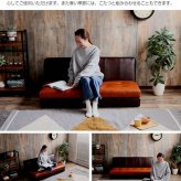 ソファ 座椅子 レザー ー 2人掛け 一人用 2.5人掛け 二人掛け 肘掛け無し おしゃれ レトロ ベンチ コンパクト ロー 一人暮らし フロア