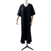 ロングワンピース ブラック 通販 マキシワンピース マキシ丈ワンピース ワンピース きれいめ レディースワンピ 半袖 ゆったり カジュアルワンピ シンプル 無地 春ワンピース 夏ワンピース お洒落ワンピ 大人カジュアル 黒
