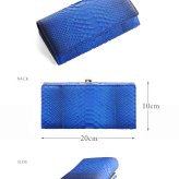 がま口 長財布 レディース ダイヤモンド パイソン 本革 スペイン レザー 小銭入れ付き 【名入れ 可能】ラッピング 母 女性 パイソン柄 金運 蛇柄 蛇革 がま口財布 ギフト プレゼント 4FA (06001252r)