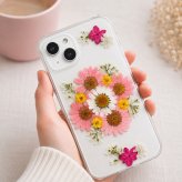 【ほぼ全機種対応スマホケース❁】押し花スマホケース NO.517（ピンク）（着日指定不可） 押し花＆レジン iPhone/Xperia/AQUOS/Galaxy他