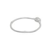パンドラ PANDORA Moments Heart & Snake Chain Bracelet アクセサリーブレスレット 594594c00-16(590719-16) レディースシルバー