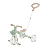 誕生日プレゼント GLOBBER グロッバー ラーニングトライク 3in1 プラスECO 三輪車 手押し棒付き トレーニングバイク キックバイク ペダルなし サドル高さ調整 フリーペダル 工具不要 再生プラスチック SGマーク EN71 体重20kgまで ピスタチオ 男の子 女の子 お祝い ギフト