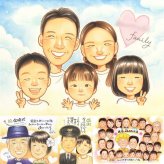 記念日の記念に、似顔絵という形に残る贈り物を。修正無料・下書き確認付き。安心してご注文いただけます。 家族 プレゼント 似顔絵 ギフト 贈り物 手描き 名入れ 記念日 感謝 誕生日 お祝い 記念 大人数 家族 おじいちゃん おばあちゃん お父さん 両親 修正無料 下書き確認 名入れ 似てる 喜ばれる 親孝行 実績多数 一生もの 感謝 家族 引っ越し 結婚祝い 大量注文 クリスマス バレンタインデー