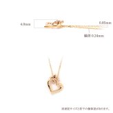 オーダーメイド オープンハート ネックレス 誕生石 2.0mm 4石 花 フラワー ハート Ties K18 18金 18K K10 10金 10K プラチナ 女性 レディース 誕生日 記念日 プレゼント ギフト 誕生日プレゼント 20代 30代 40代 妻 彼女 天然石 ダイヤモンド ダイヤ 小さい 小さめ ピンクゴールド ゴールド 選べる アクセサリー アレルギー対応 金属アレルギー
