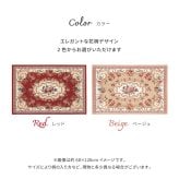 ラグ カーペット ゴブラン織 玄関マット ザイン 約50×80cm 滑り止め 室内 花柄 絨毯柄