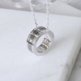 ダイヤモンド ネックレス メンズ リング モチーフ メッセージ 入り ネックレス LOVERS SCENE シルバー ペンダント LSP0068DBK-50 リング ダイヤモンド 誕生日 プレゼント カップル お揃い ギフト 記念日 彼氏 夫 誕生日プレゼント 男性 おすすめ プレゼント 人気  夏アクセサリー ご褒美ジュエリー 彼氏 アクセサリー ネックレス ギフト バースデー ギフト 記念日