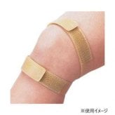 膝 サポーター ベルト アシスト ヒザパワーベルト ブラウン 膝関節 固定 補助 天然ゴム 左右兼用 男女兼用 歩行 運動 階段 散歩 膝上 膝下 安定感 膝ベルト 膝用 サポート ケア用品