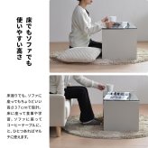 Noko ガラスセンターテーブル幅75 NKTB0266 センターテーブル 新生活