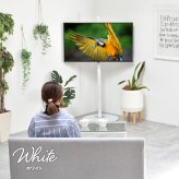テレビスタンド Circle ONTV0290 自立式テレビスタンド 左右90度首振り 高さ調節可能 壁の穴あけ不要 テレビボード シンプルスタイル モダン 32v型～65v型 重量 最大 40kg  VESA規格 100×100～400×400mm