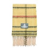 ヴィヴィアンウエストウッド マフラー Vivienne Westwood CHUNKY CHECK 8103014F-W01MO-E401 ユニセックス YELLOW イエロー チェック柄