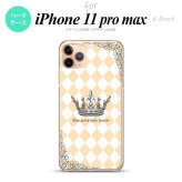 iPhone11ProMax iPhone11pro max スマホケース ハードケース 王冠 オレンジ メンズ レディース nk-i11pm-1453