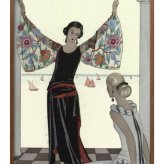 日本製 ジョルジュ バルビエ A3 サイズ ポスター アート おしゃれ 絵画 インテリア 北欧 イラスト マット紙 艶消し アートパネル 額 フレーム デザイン 壁掛け ギフト 新築祝い ディスプレイ  速達 送料無料