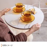ローテーブル 大理石柄 大理石風 テーブル ローテーブル サイドテーブル インテリア おしゃれ ホワイト 黒 回転 スチール 丸 コーヒーテーブル ナイトテーブル 白 ブラック コンパクト モダン マーブル柄 円型 \5%OFFクーポン配布中 丸型 机