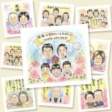 結婚10周年の記念に、やさしい雰囲気の似顔絵はいかがですか。ラッピング対応で、贈り物として渡しやすい似顔絵です。 贈り物 似顔絵 結婚10周年 ギフト プレゼント 名入れ 手描き 結婚10周年 銀婚式 結婚記念日 大人数 夫婦 家族 両親 名入れ 修正無料 下書き確認 親孝行 実績多数 そっくり かわいい 周年 記念日 親孝行 結婚10周年 感謝 闘病中の方への励まし お祝い返し 長寿祝い