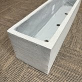 植木鉢 おしゃれ 大型 幅80cm 高さ18.5cm 鉢カバー KONTON コントン リオ スリムロー 長方形 横長 四角 ファイバーセメント セメント 屋外 室内 高級 北欧 モダン ナチュラル 観葉植物用 サボテン 多肉植物 特大 玄関 プランター グレー