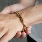 ステンレス 珍しい形状 チェーンブレスレット メンズブレスレット スタイリッシュ ゴールド シルバー スクエア シンプル 重厚感 存在感 メタル 男性 金属アレルギー対応