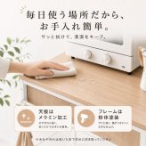 キッチンカウンター 幅75cm ゴミ箱収納 45L×3個対応 3分別 ダストボックス収納 レンジ台 作業台 高さ80cm 木目調 メラミン天板 キッチン収納 間仕切り おしゃれ ナチュラル グレー カウンターテーブル 省スペース キャスター アジャスター