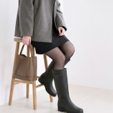 長靴 レディース 雪 冬 おしゃれ レインブーツ 防寒 暖かい ロング  スノーブーツ 防滑 靴 防水 黒 雨靴 52601 Parade
