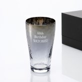 PROGRESS プログレス Glorious-Long ビアグラス 375ml Silver 単品 名入れ彫刻代込み 名前 彫刻 刻印 名入れギフト プレゼント 誕生日 記念日 記念品 お祝い ハイボールグラス タンブラー チタン 法人記念品 ノベルティ 受賞 父の日 ビール 退職祝