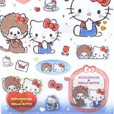 モンチッチ× ハローキティ クリアキャンディシール スタンダード 文具 Sanrio