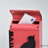 郵便ポスト 壁掛け シルエットポスト ドッグ 犬 郵便受け 新聞受け おしゃれ デザインポスト アンティーク調 南京錠付き エクステリア 玄関 庭 ガーデニング SI-1505 セトクラフト